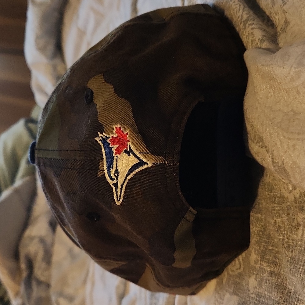 Toronto Blue Jay's Camo New Era Snapback Hat Vintage Y2K - Picture 3 of 4